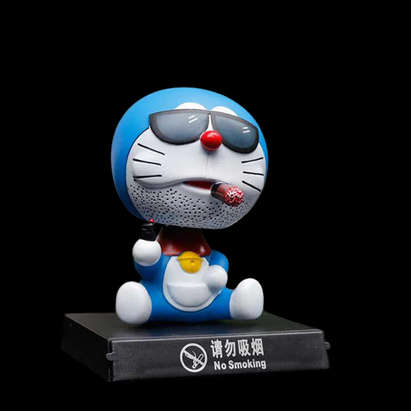 Doremon Smoking Bobblehead | Cool Cartoon Bobble Figure – Kidkat