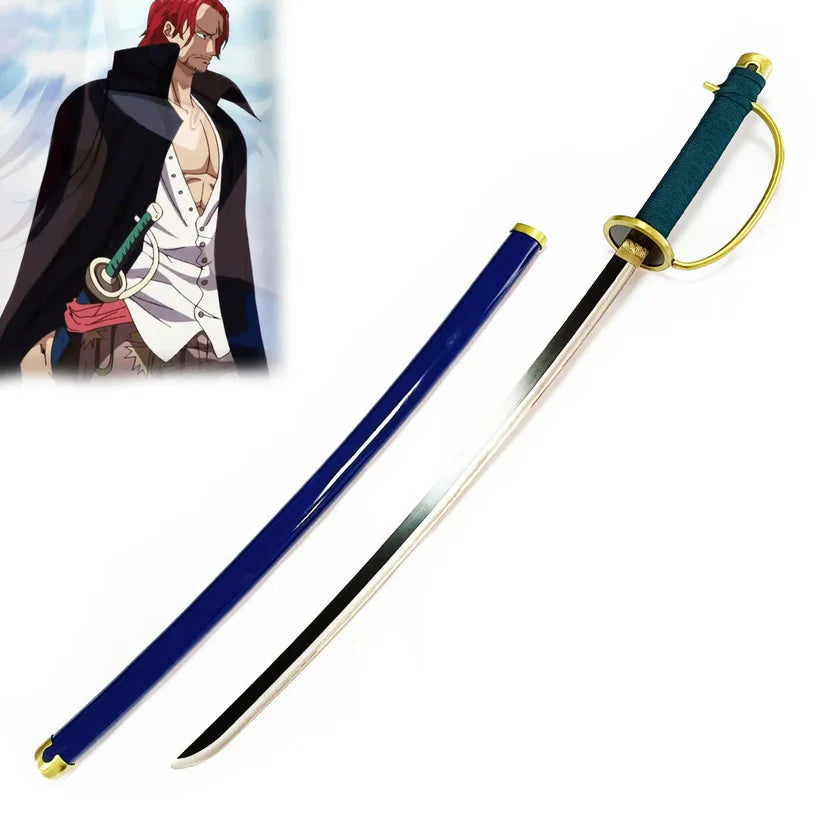 Luffy and Shanks black 104cm wooden katana One Piece collectible sword