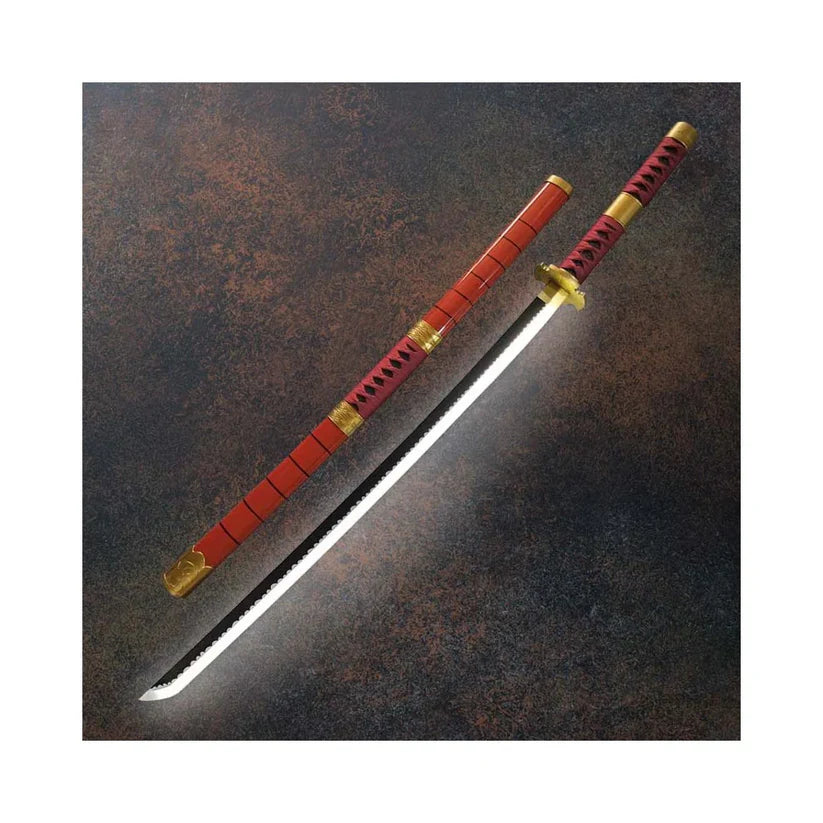 Zoro Red LED Katana 104cm Wooden Sword – Fully Assembled