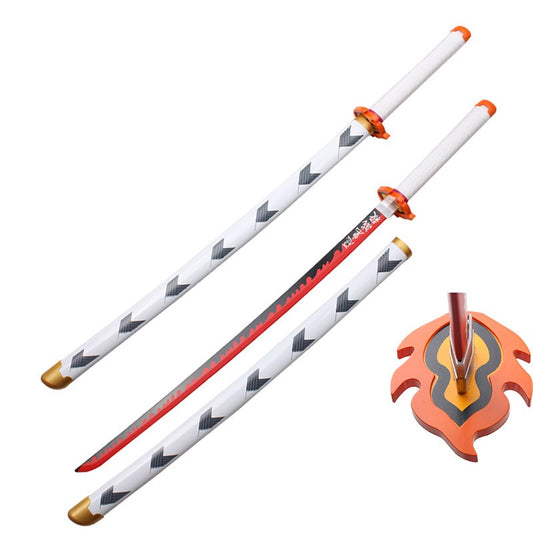 RENGOKU "FLAME BREATHING" WOODEN KATANA 104CM