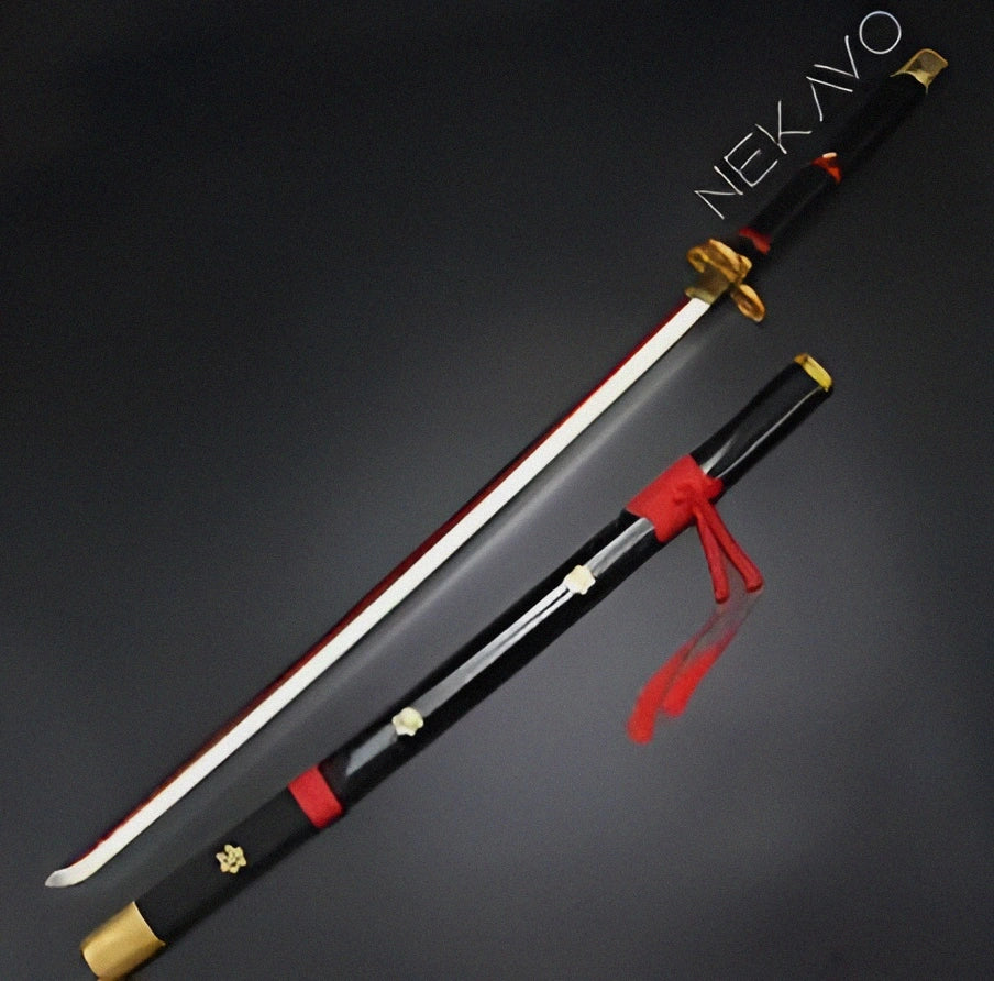 Enma Black LED Wooden Katana 104cm fully assembled anime sword collectible