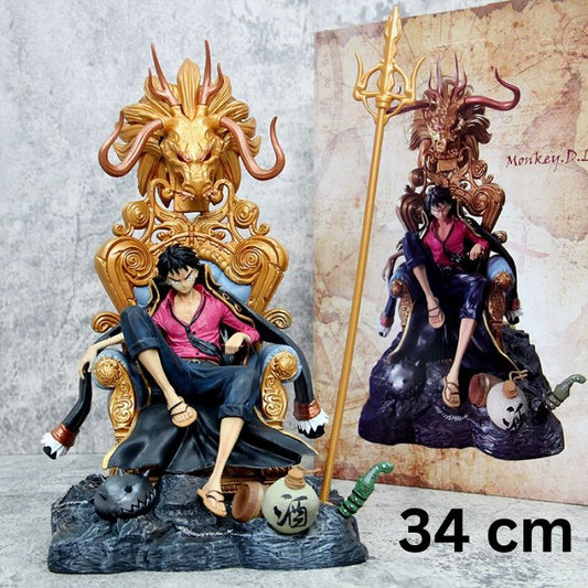 Luffy on King Throne 34 cm premium action figure KidKat