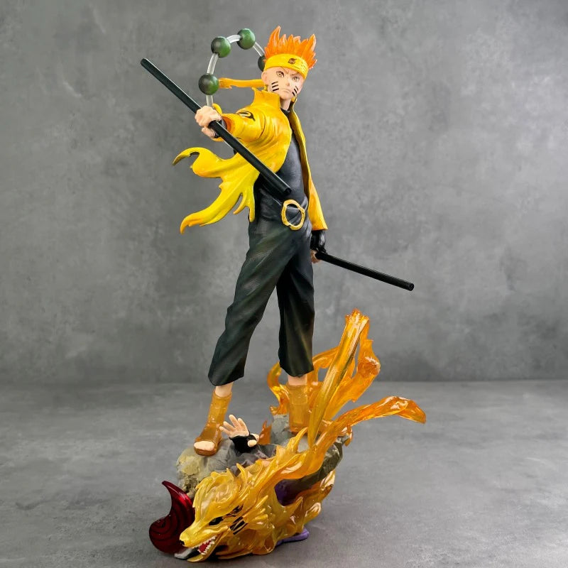 Nine tails Chakra mode Naruto figure by KidKat – stylish anime collectible.