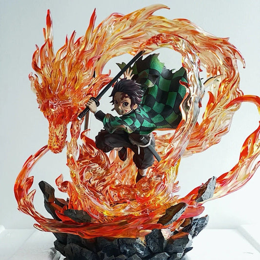Tanjiro kamado Dance of Fire Fiery Dragon(Demon slayer) 30 cm