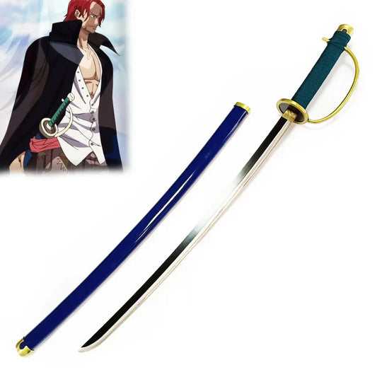 Luffy and Shanks black 104cm wooden katana One Piece collectible sword