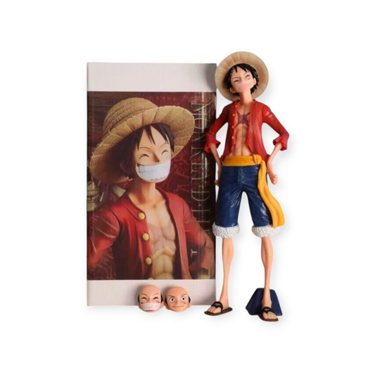 Standing Luffy 3 Face One Piece action figure collectible – KidKat