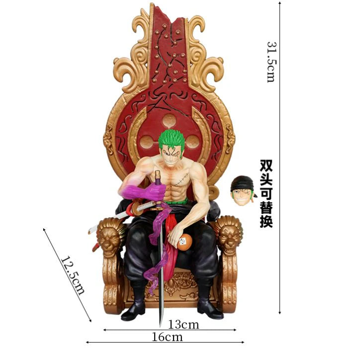 Zoro on throne 31.5 cm One Piece collectible anime figure – KidKat