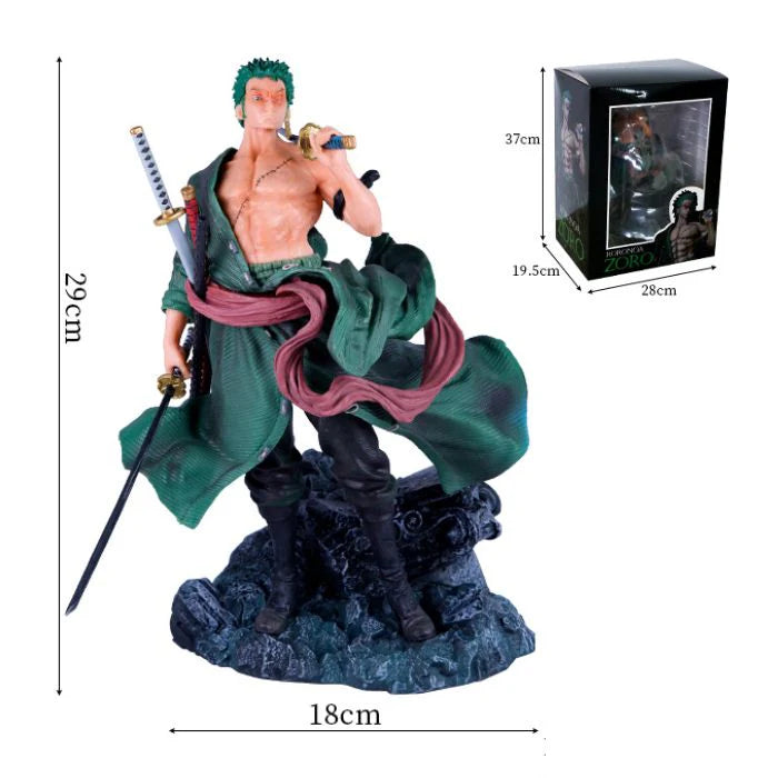 Giant Zoro on Black Sculpture 30 cm premium action figure KidKat